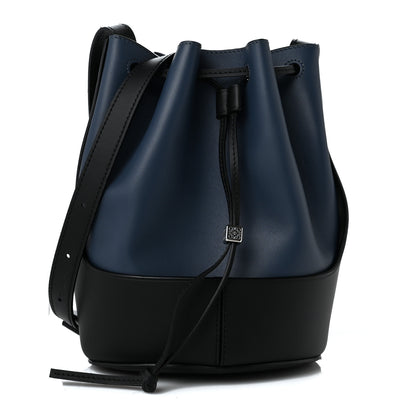 Loewe Calfskin Small Balloon Bucket Bag Indigo Dye Black 1 of 8