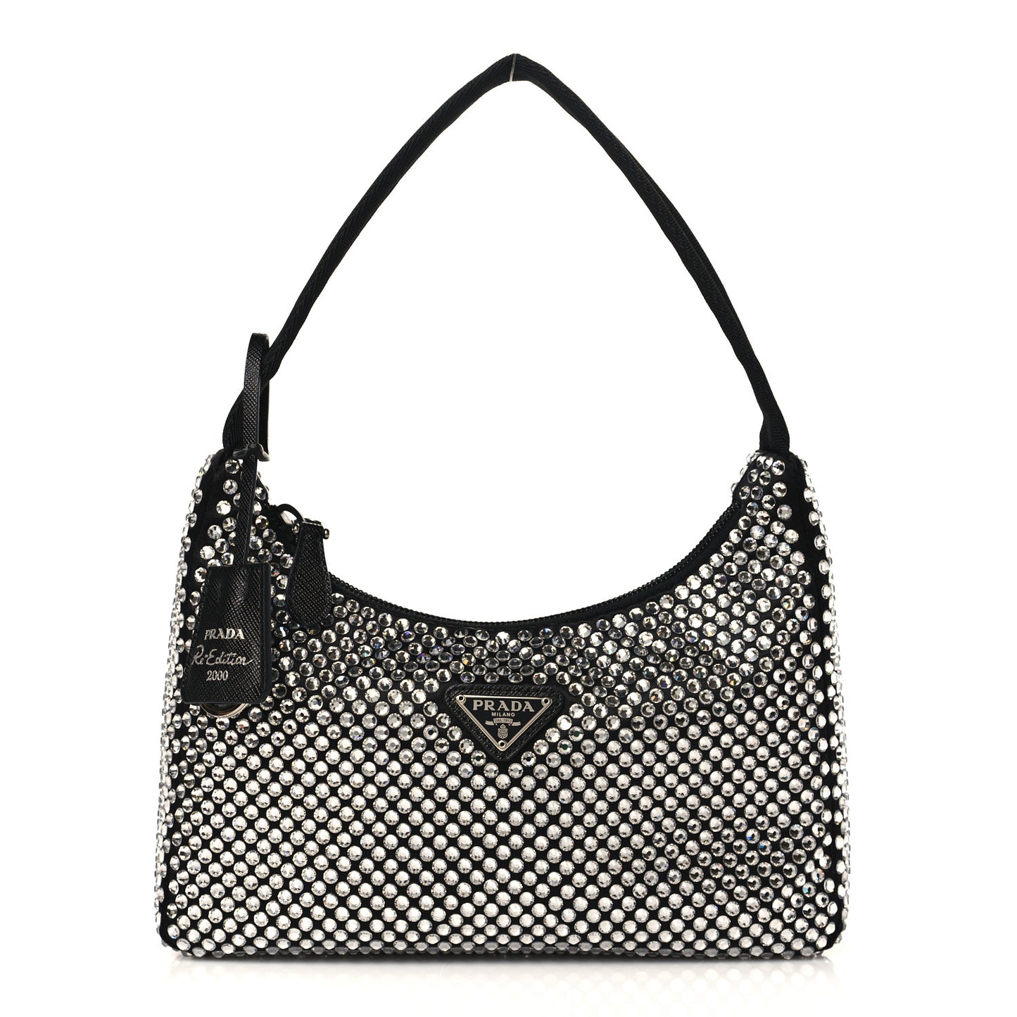 Satin Crystal Mini Re-Edition 2000 Bag Cristal
