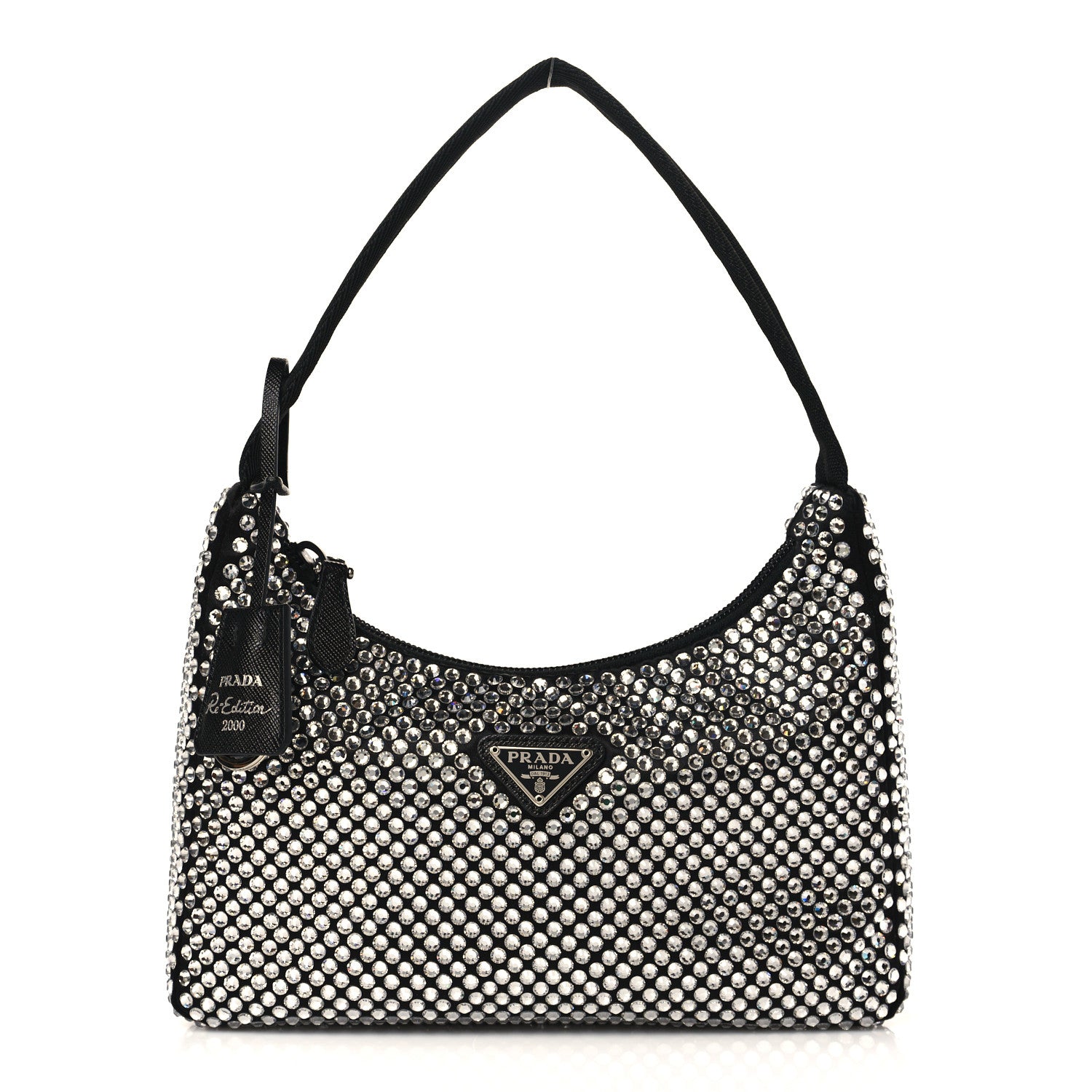 Prada Satin Crystal Mini Re-Edition 2000 Bag Cristal 1 of 9