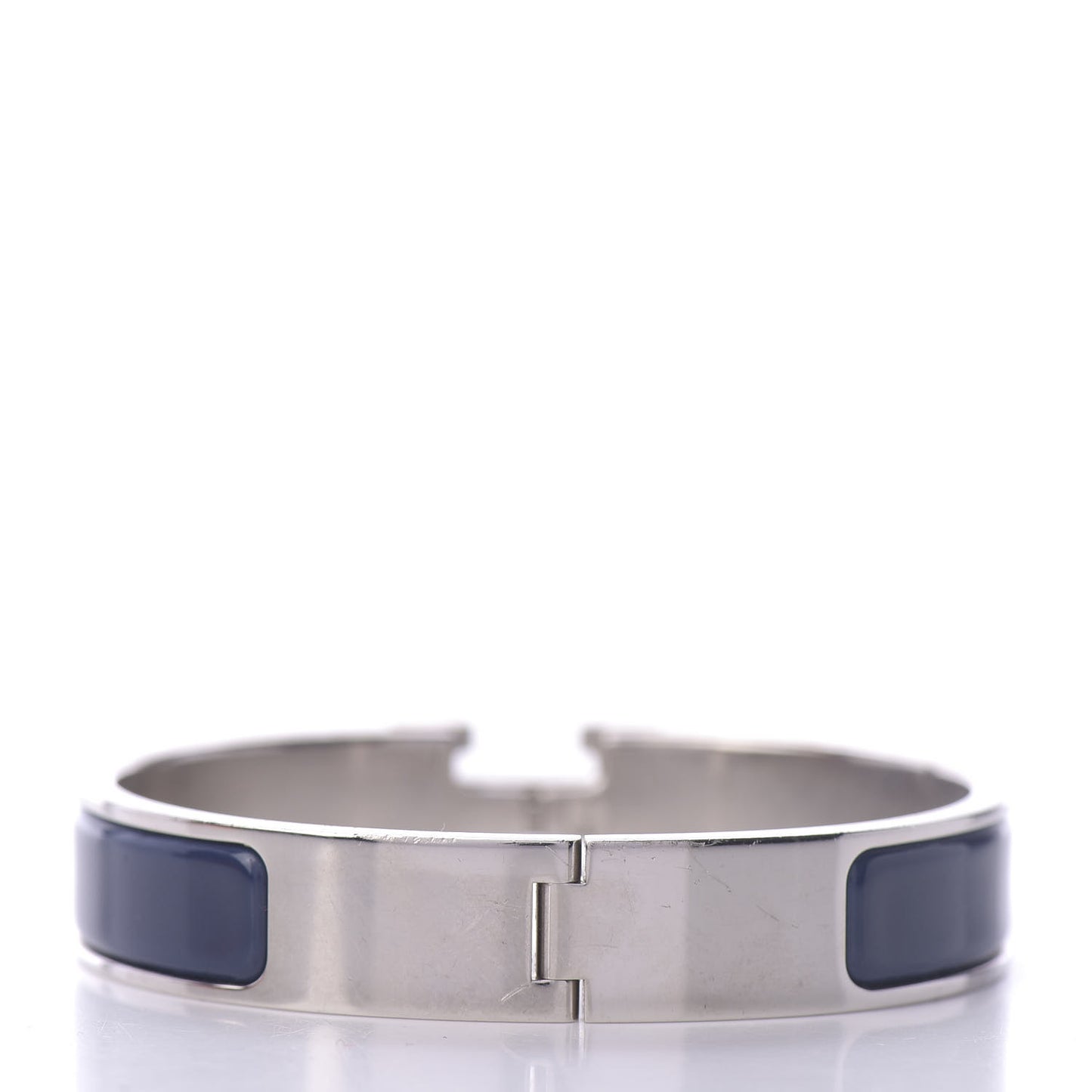 Narrow Enamel Clic Clac H Bracelet PM Bleu Indigo