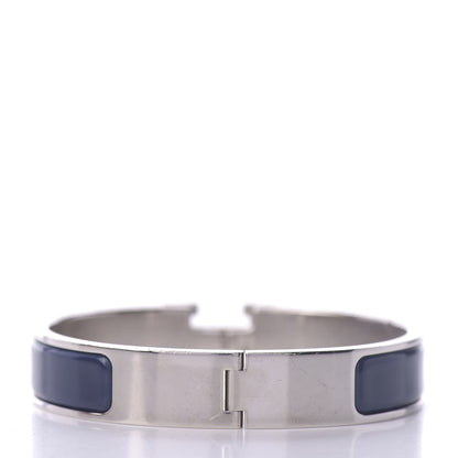 Hermes Narrow Enamel Clic Clac H Bracelet PM Bleu Indigo 3 of 5