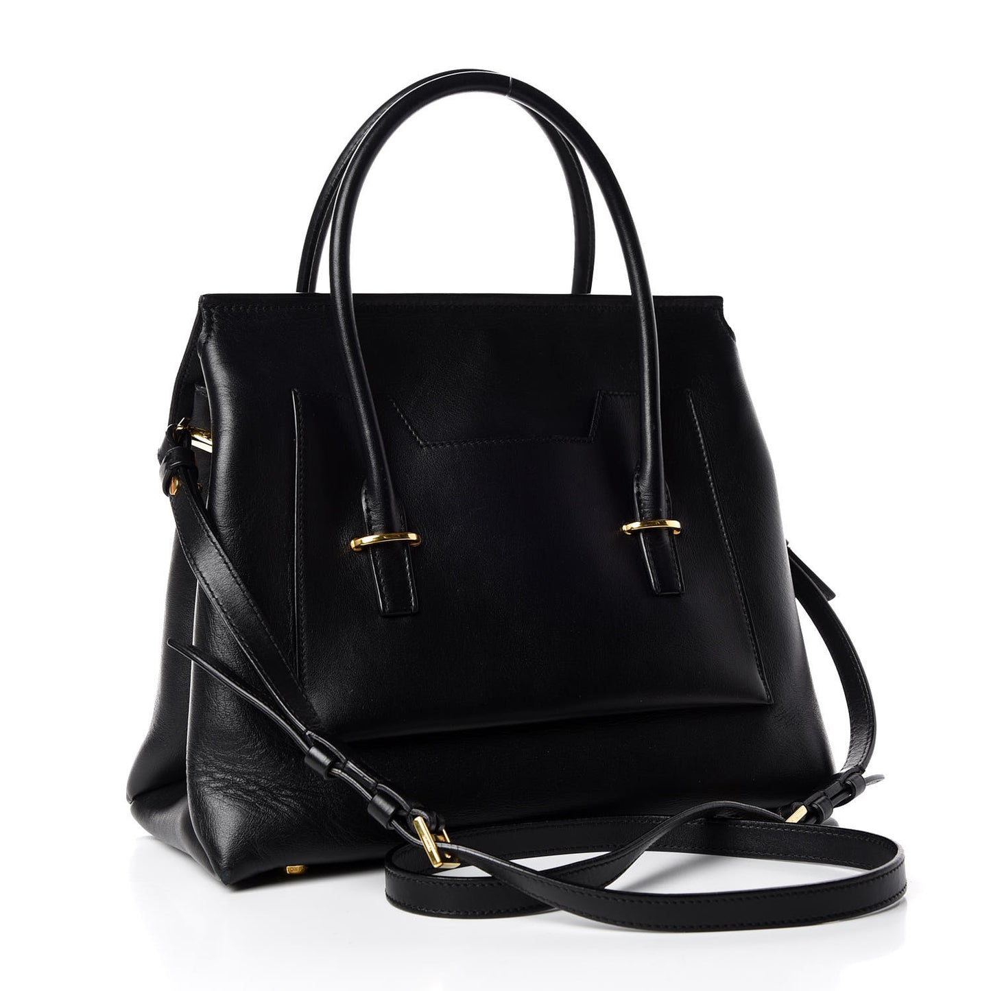 Smooth Calfskin Medium Icon Bag Black