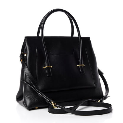 Tom Ford Smooth Calfskin Medium Icon Bag Black 3 of 12