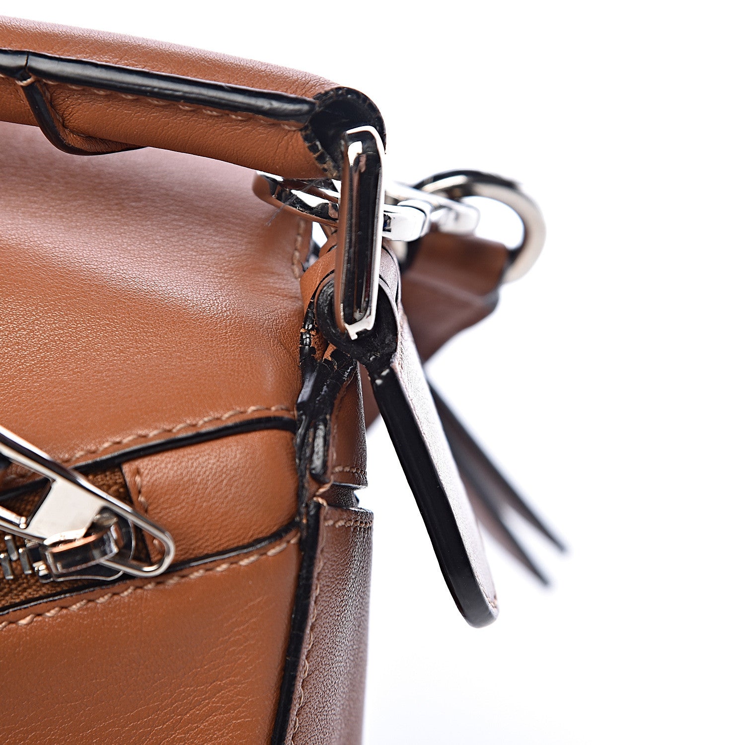 Loewe Calfskin Small Puzzle Bag Tan 25 of 25