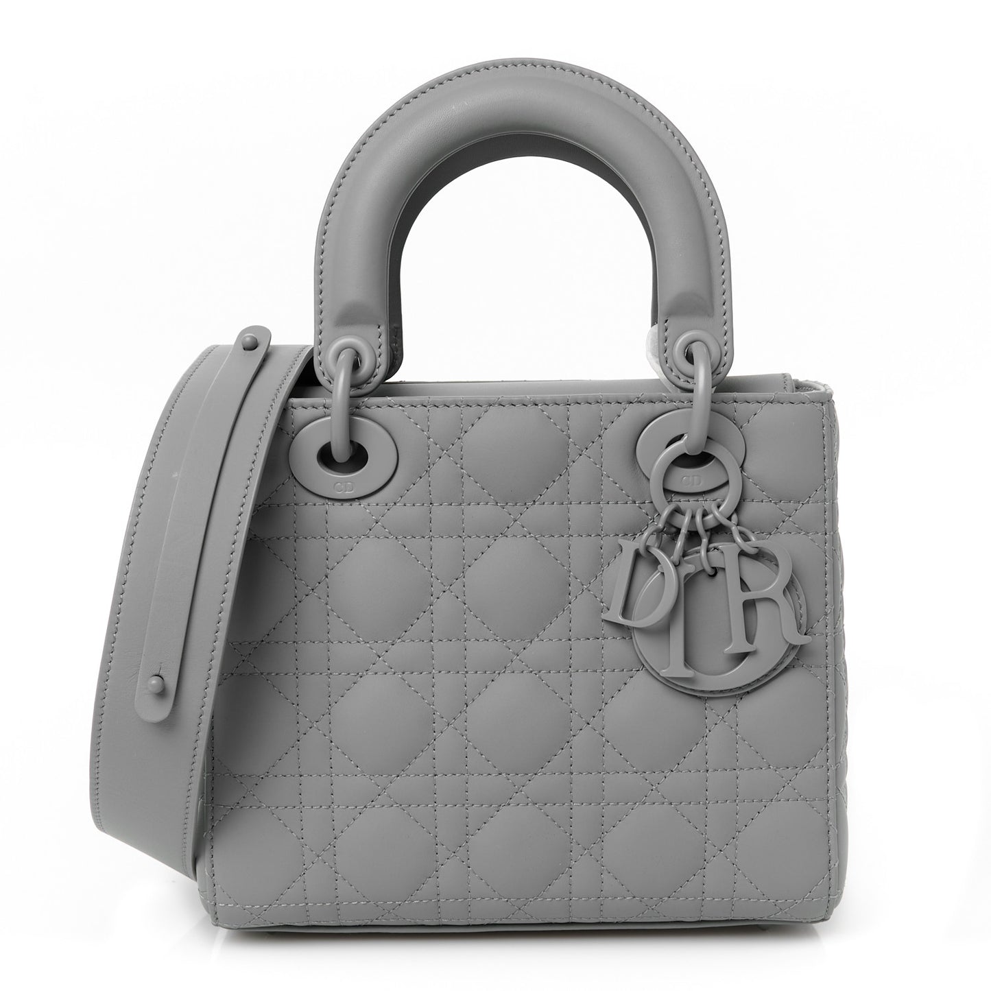 Ultra Matte Calfskin Cannage Small My ABCDior Lady Dior Gray