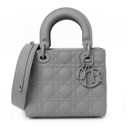 Christian Dior Ultra Matte Calfskin Cannage Small My ABCDior Lady Dior Gray 1 of 10