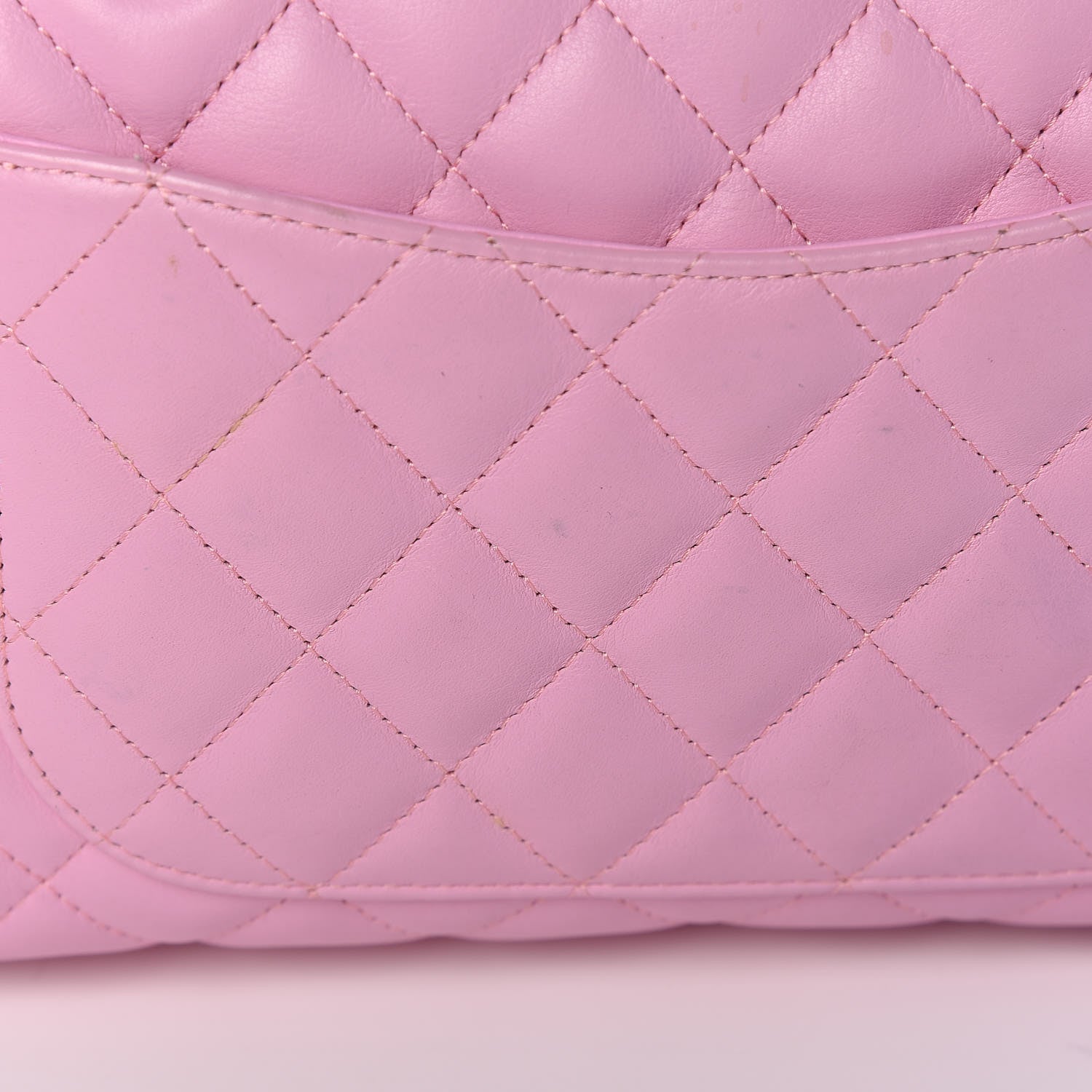 Chanel Calfskin Quilted Large Cambon Bowler Pink Black 13 of 21