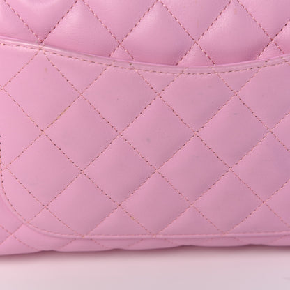 Chanel Calfskin Quilted Large Cambon Bowler Pink Black 13 of 21