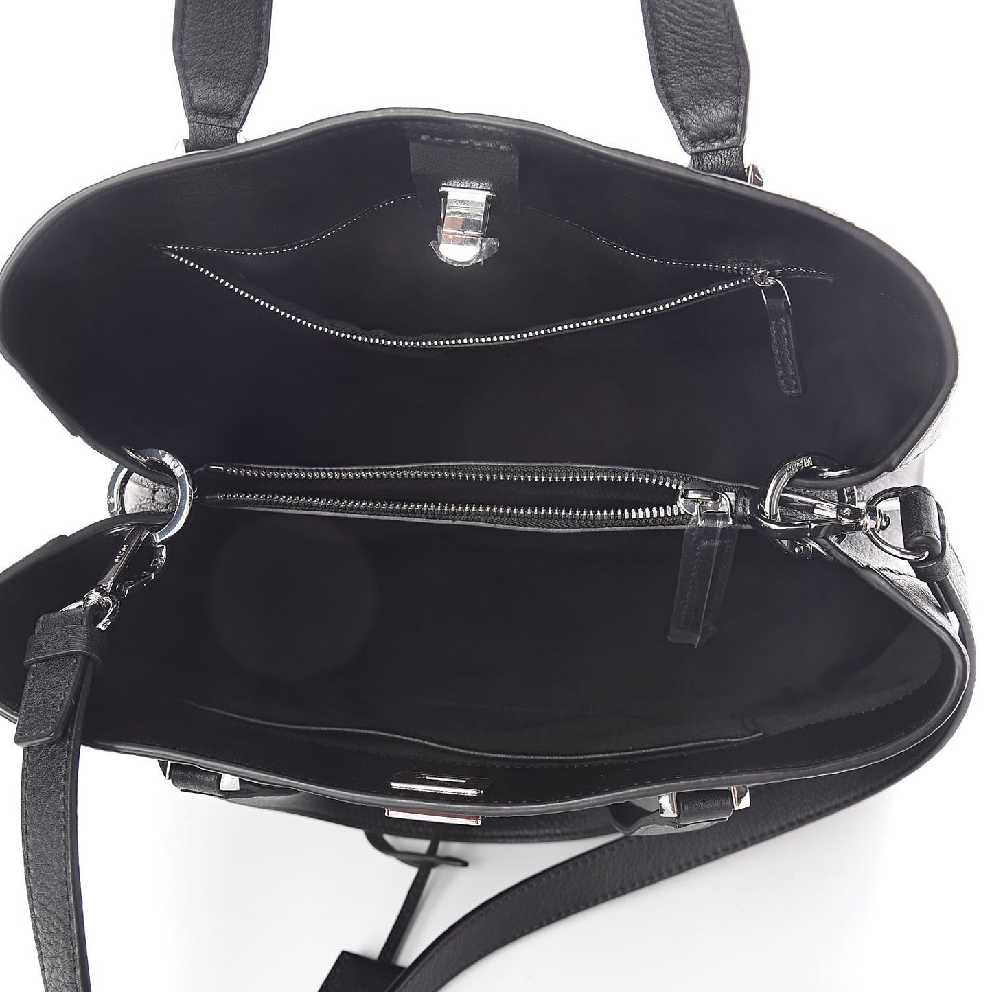 Calfskin Ottomar Monogram Large Essential Tote Black