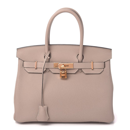 Hermes Togo Birkin 30 Gris Tourterelle 1 of 11