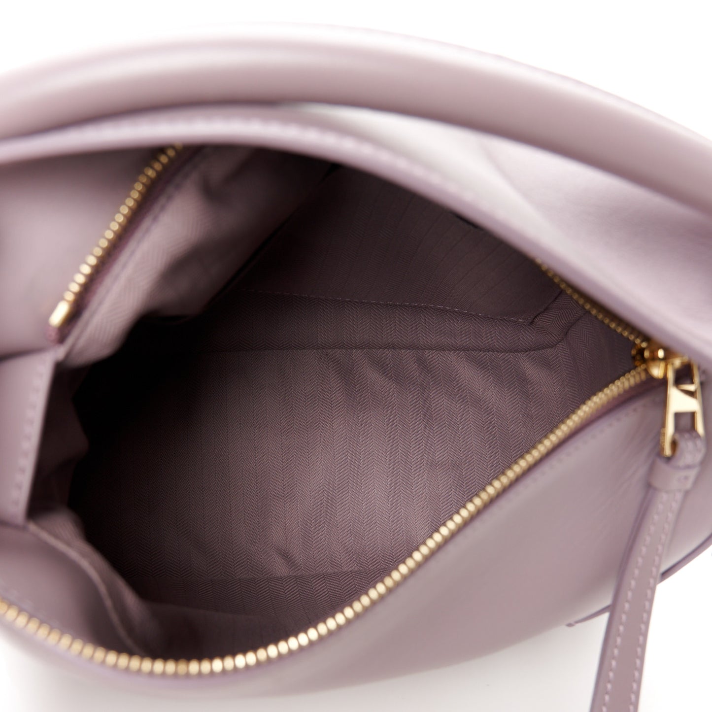 Satin Calfskin Monochrome Small Puzzle Edge Bag Pale Aubergine Glaze