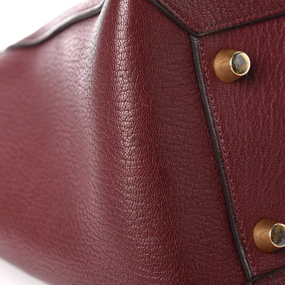 Celine Goatskin Smooth Calfskin Mini Belt Bag Burgundy 14 of 23