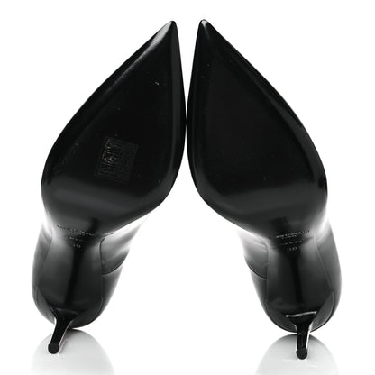 Saint Laurent Vernice Chiffon Zoe 105 Pump 38 Black 6 of 10