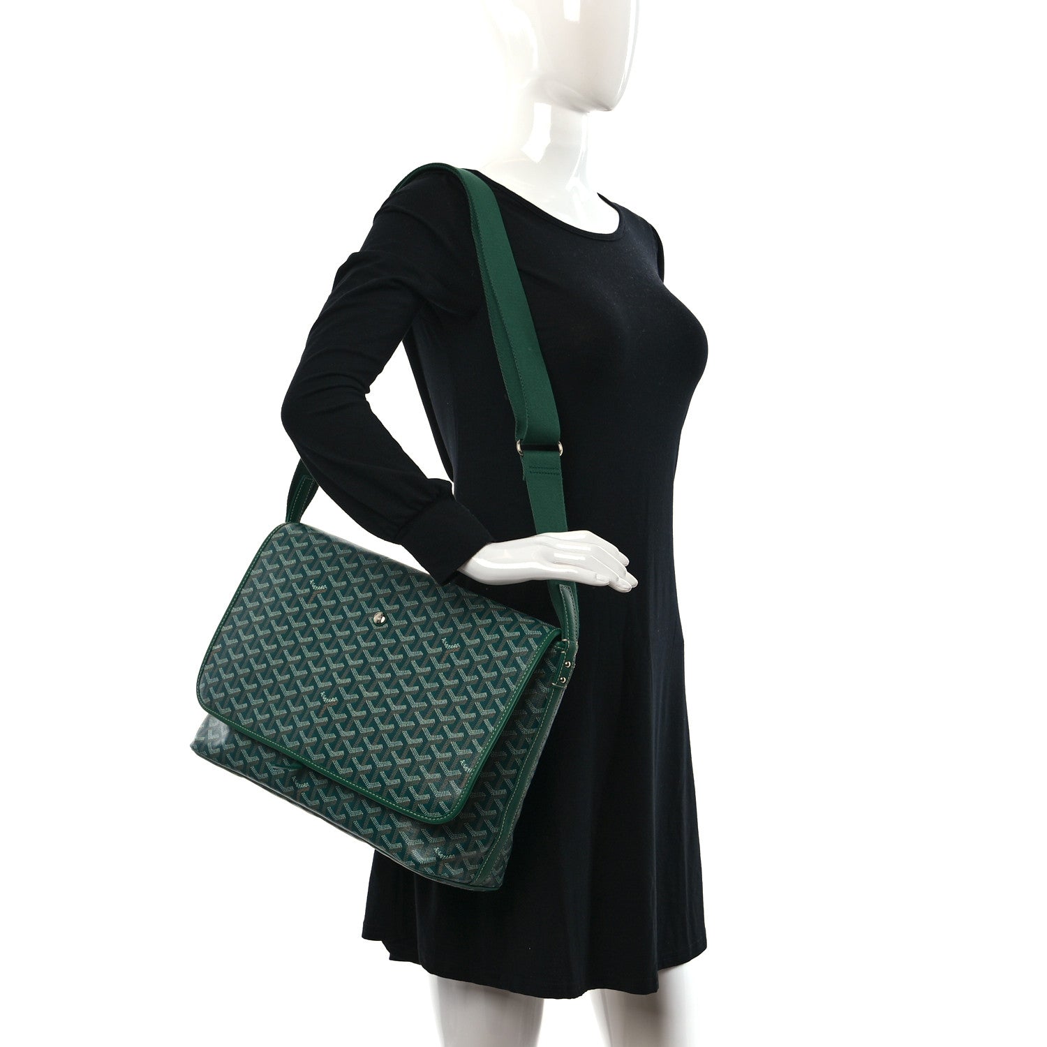 Goyard Goyardine Capetien Messenger Bag Green 2 of 7