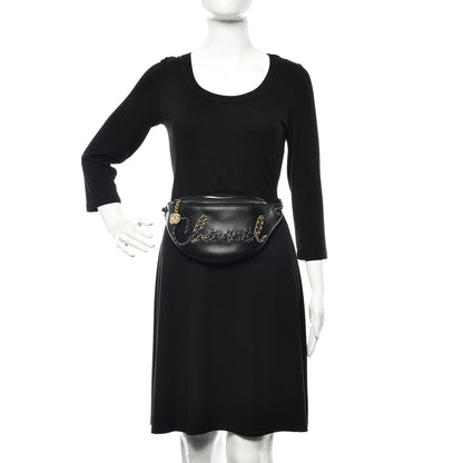 Chanel Calfskin Chain 20s Signe Waist Bag Black 2 of 11