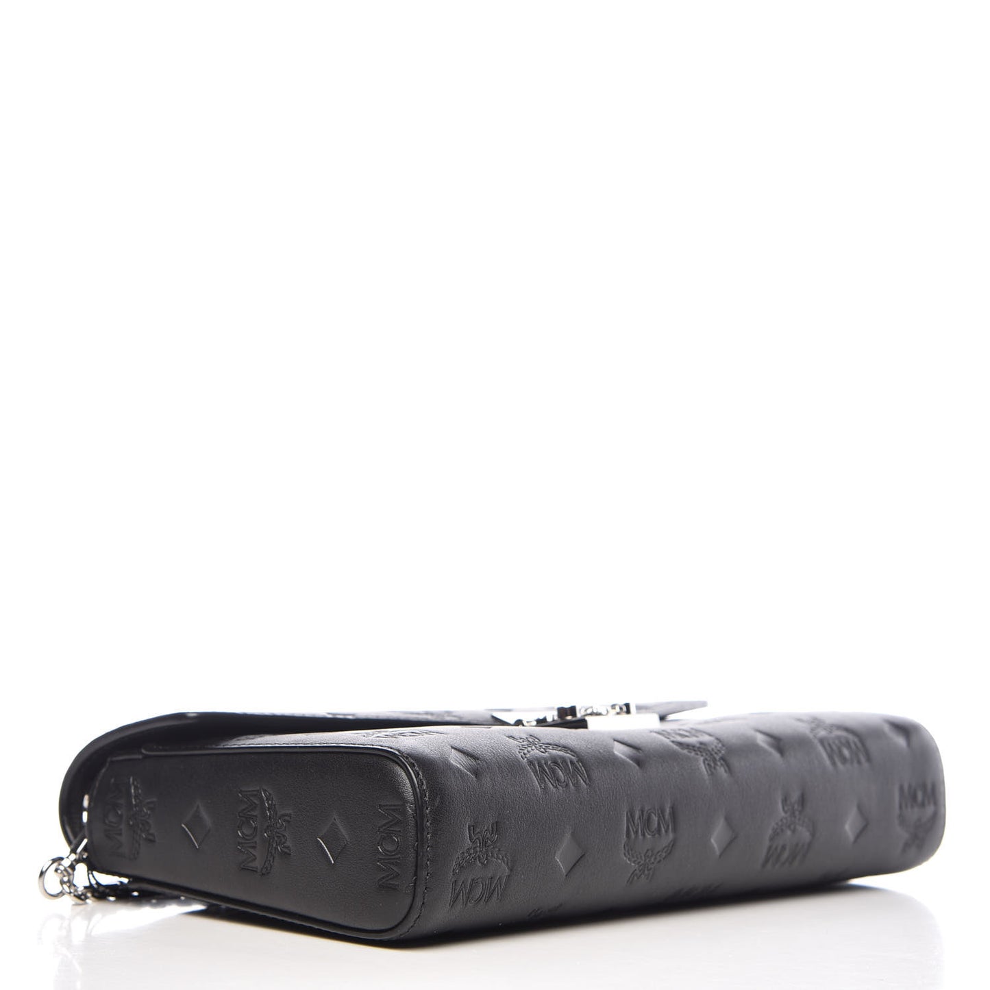 Calfskin Ottomar Monogram Medium Millie Crossbody Bag Black