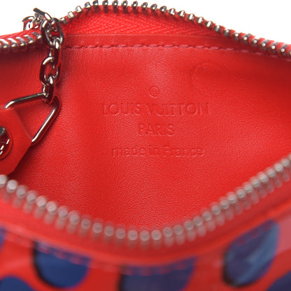 Louis Vuitton Vernis Jungle Dots Key Pouch Coquelicot Denim 7 of 9