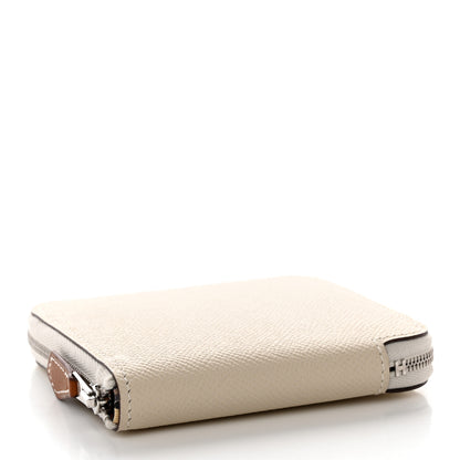 Hermes Epsom Silk'In Compact Wallet Craie Caban Jaune Ambre 4 of 8