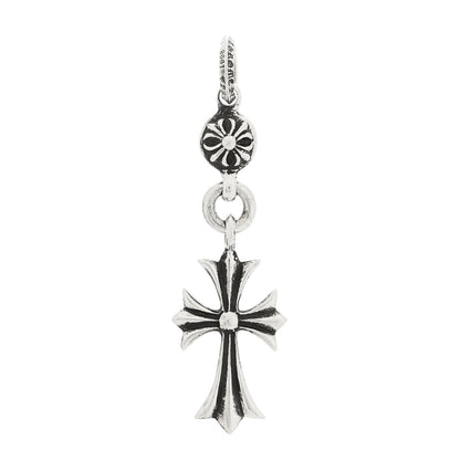 Chrome Hearts Sterling Silver Tiny CH Cross Ball Pendant 1 of 3