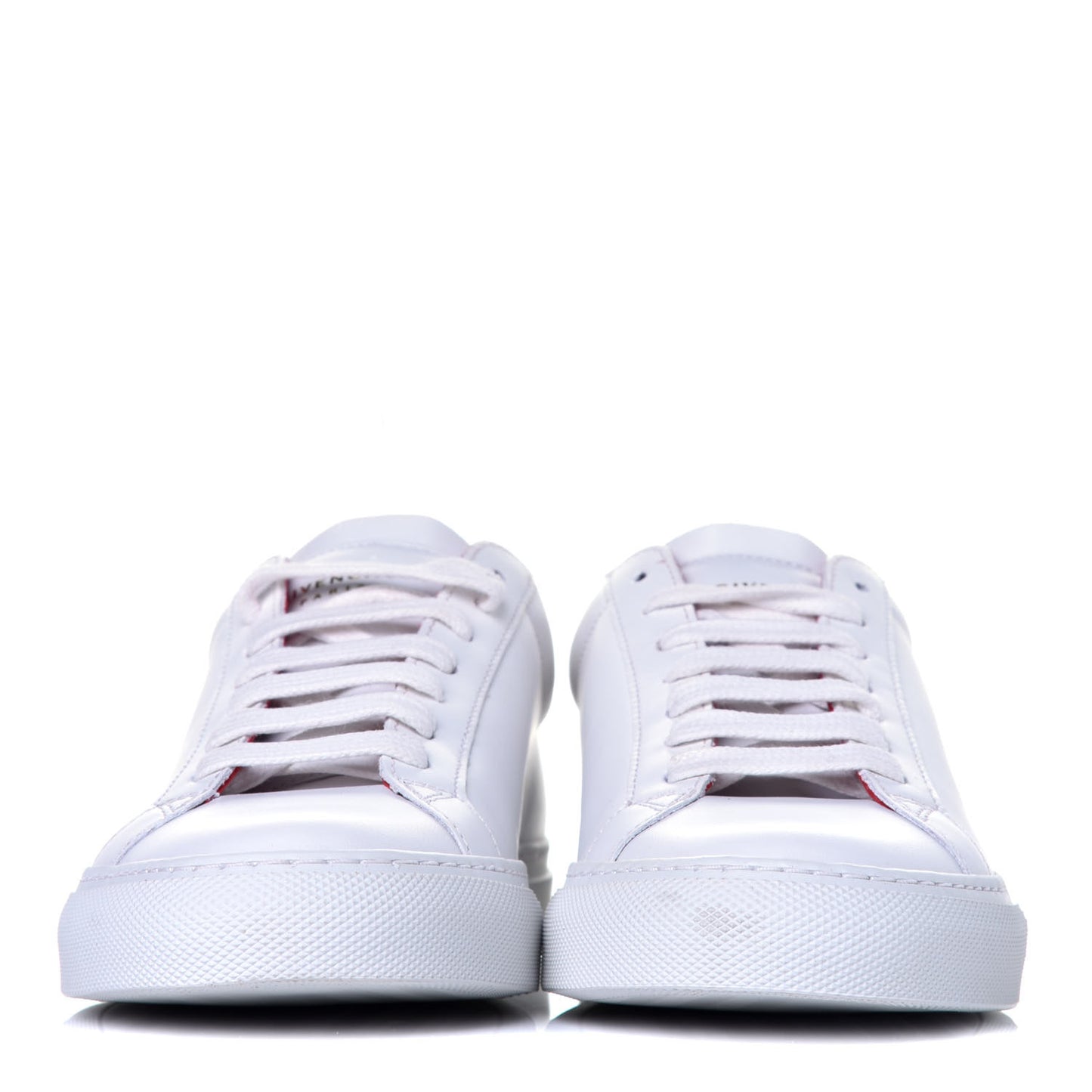 Calfskin Womens Urban Street Sneakers 37 White Red