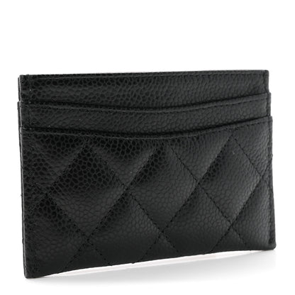 Chanel Caviar Quilted Card Holder Black 3 of 9