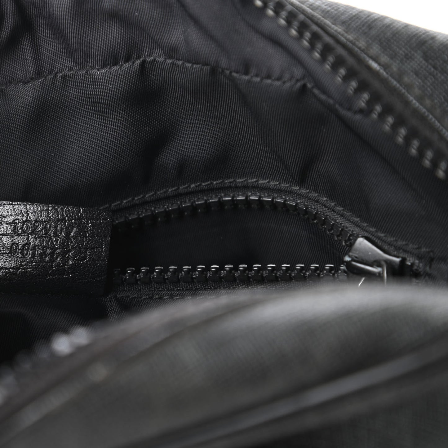 GG Supreme Monogram Messenger Bag Black Grey