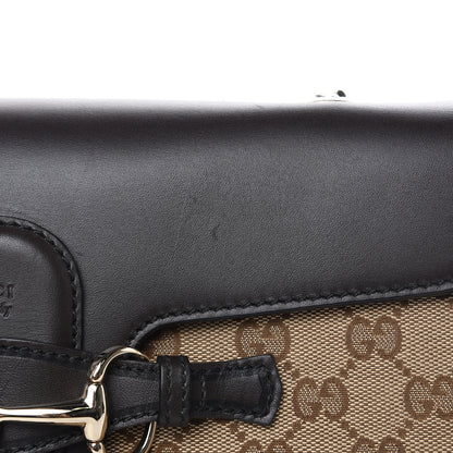 Gucci Monogram Margaux Calfskin Medium Emily Chain Shoulder Bag Beige Ebony Cocoa 13 of 15
