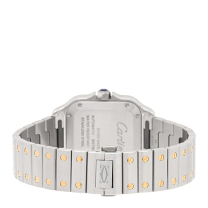 Cartier Stainless Steel 18K Yellow Gold 35mm Santos de Cartier Automatic Watch 3 of 5