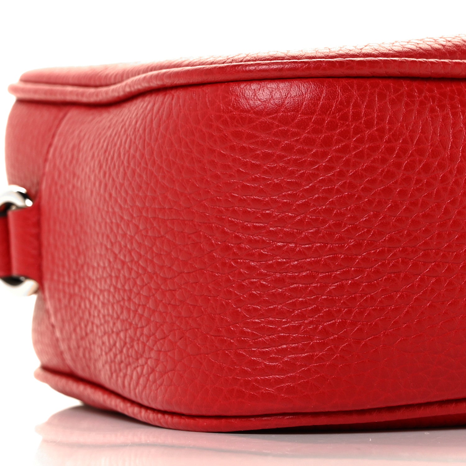 Gucci Pebbled Calfskin Small Soho Disco Bag Vibrant Red 7 of 8