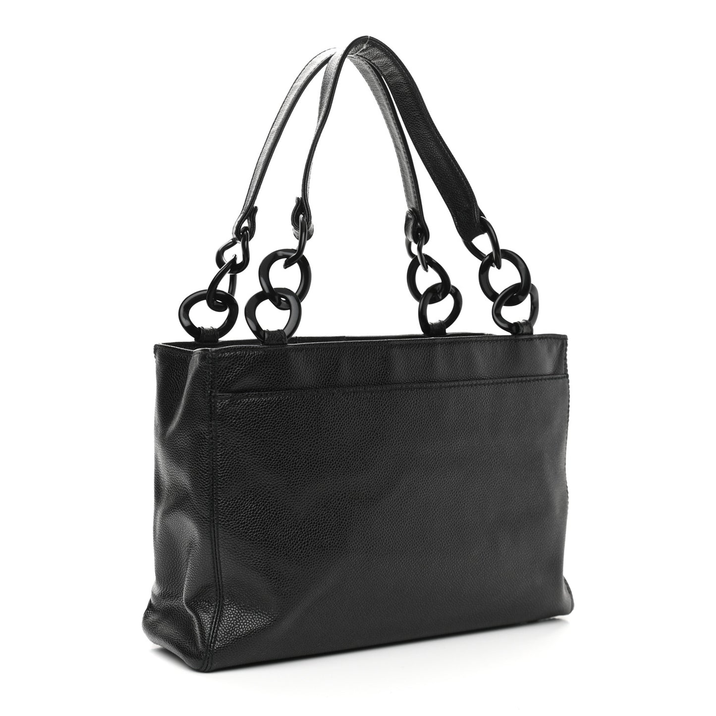 Caviar Bekko Chain Tote Black