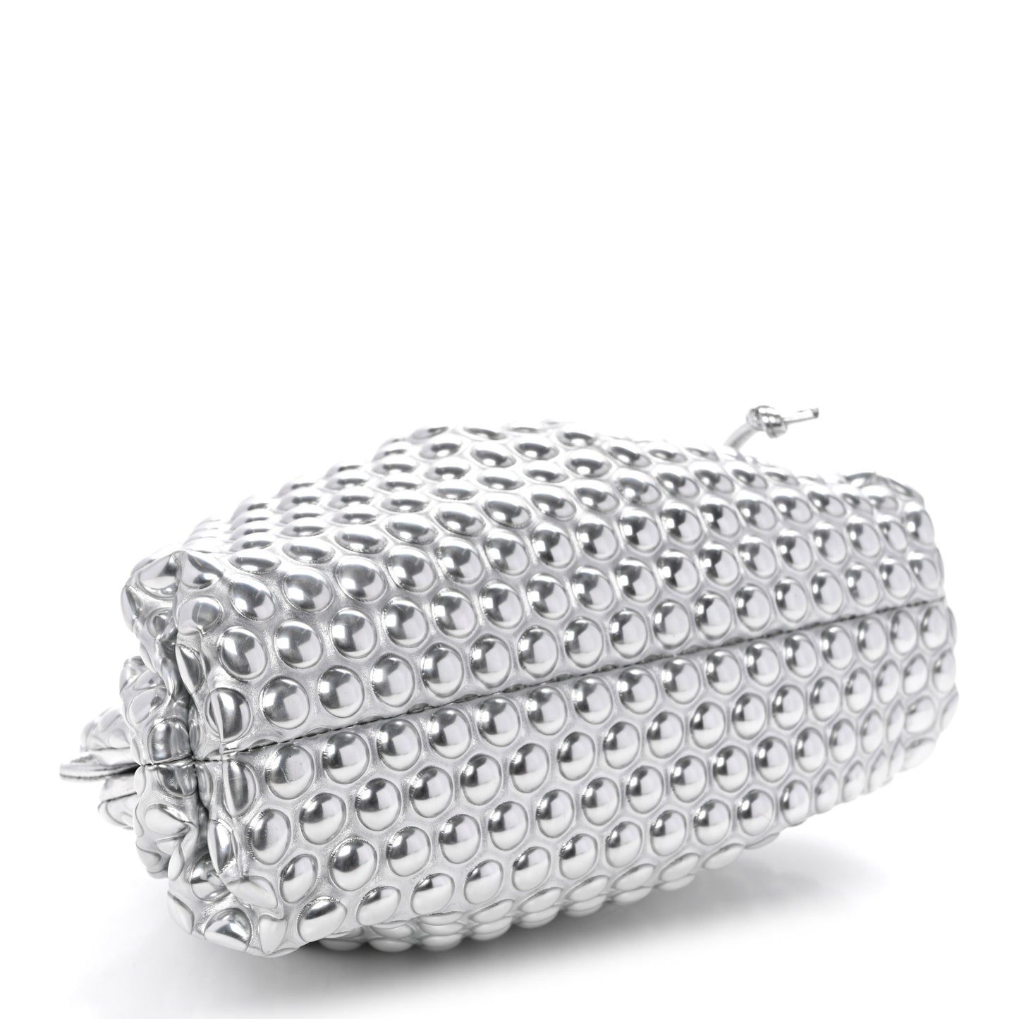 Metallic Fabric Bubble Wrap The Mini Pouch Silver