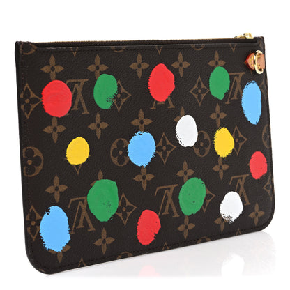Louis Vuitton LV X YK Monogram Painted Dots Neverfull MM Pochette 3 of 7