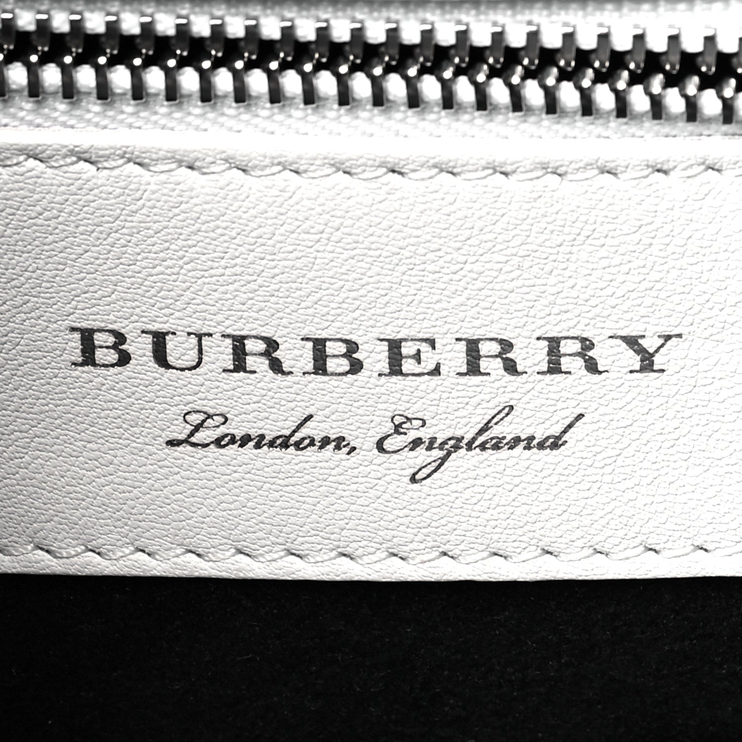 Burberry Trench Calfskin Small DK88 Top Handle Bag White Black 7 of 12