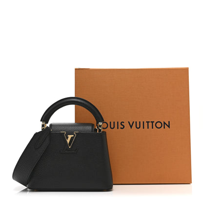 Louis Vuitton Taurillon Mini Capucines Black 10 of 10