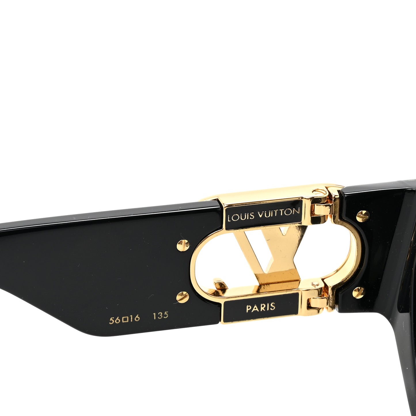 Acetate LV Link Square Sunglasses Z1661W Black