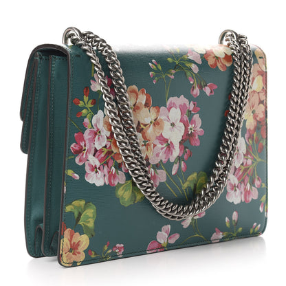 Gucci Calfskin Blooms Print Medium Dionysus Shoulder Bag Bright Emerald Multicolor 3 of 13
