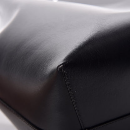 Mansur Gavriel Vegetable Tanned Calfskin Bucket Bag Black Royal 12 of 13