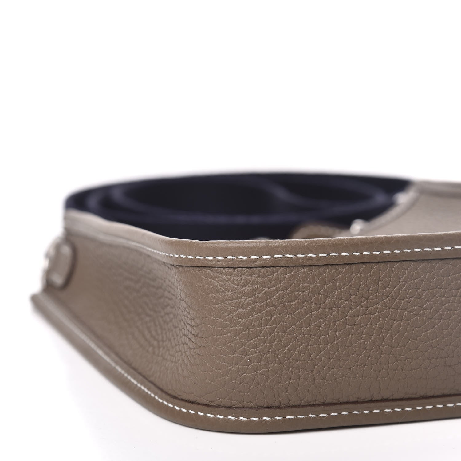 Hermes Taurillon Clemence Amazone Evelyne TPM Etoupe Bleu Indigo 8 of 11