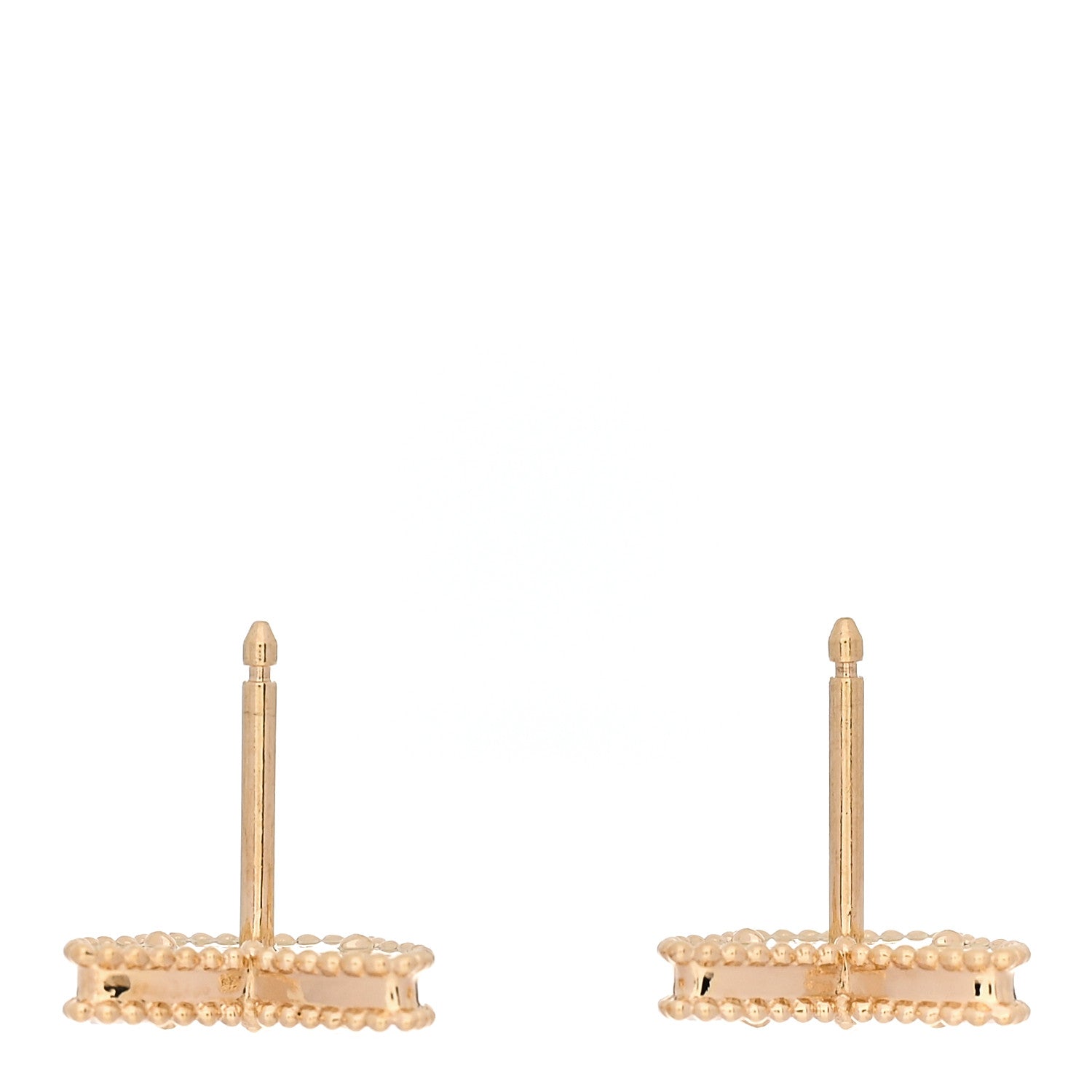 Van Cleef & Arpels 18K Yellow Gold Mother of Pearl Sweet Alhambra Butterfly Earrings 3 of 4