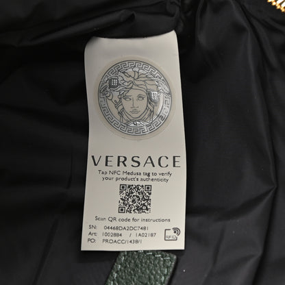 Versace Grained Calfskin Vanitas Medea Belt Bag Green 7 of 8