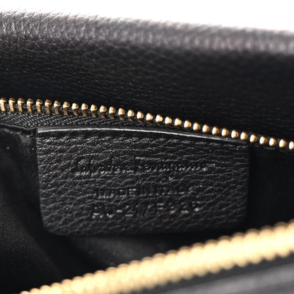 Salvatore Ferragamo Grained Calfskin Bitter Pocket Tote Black 9 of 15