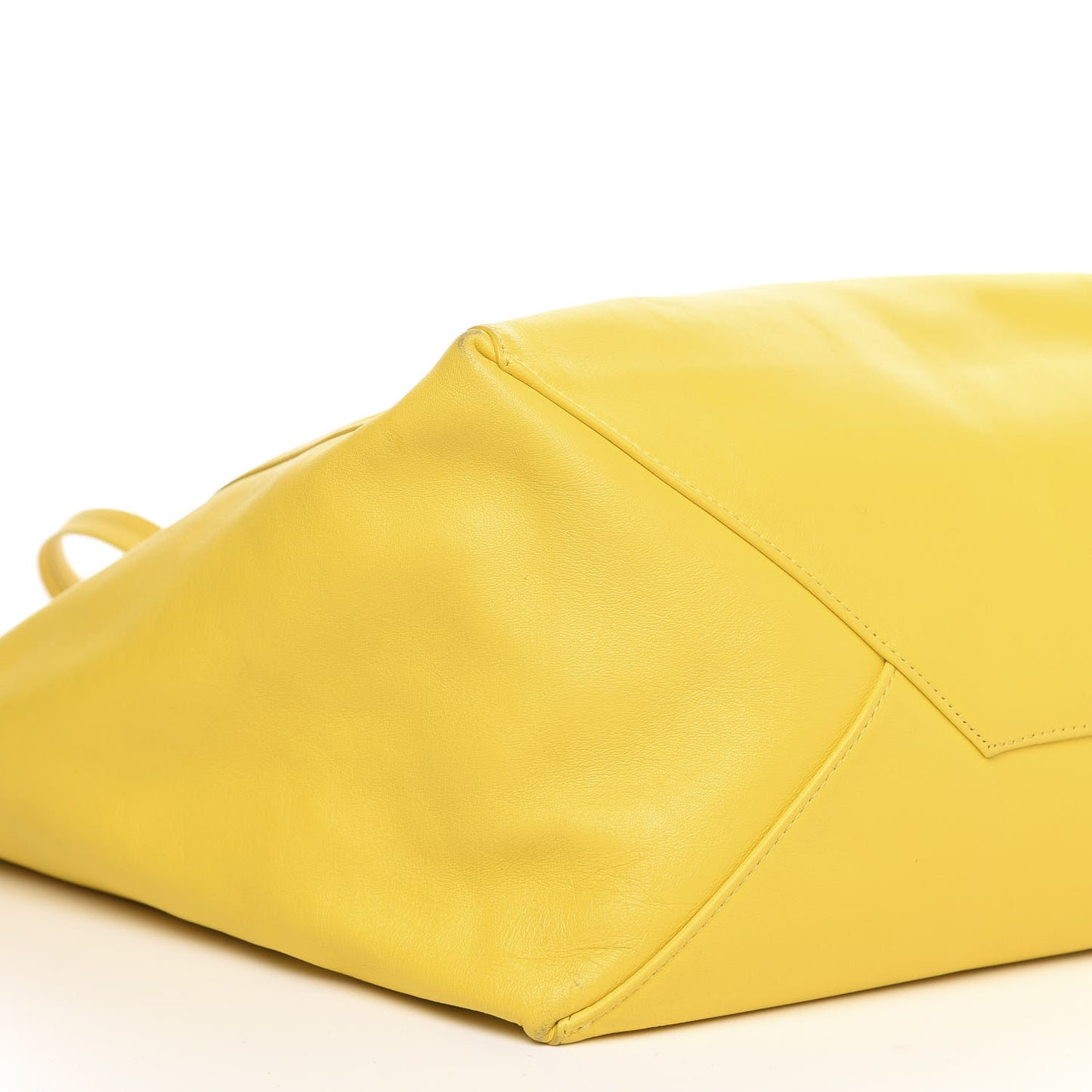 Lambskin Horizontal Cabas Sun Yellow