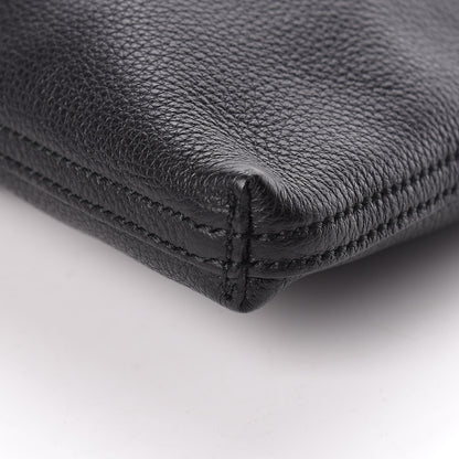 Gucci Pebbled Calfskin Large Logo Portfolio Clutch Black 10 of 10