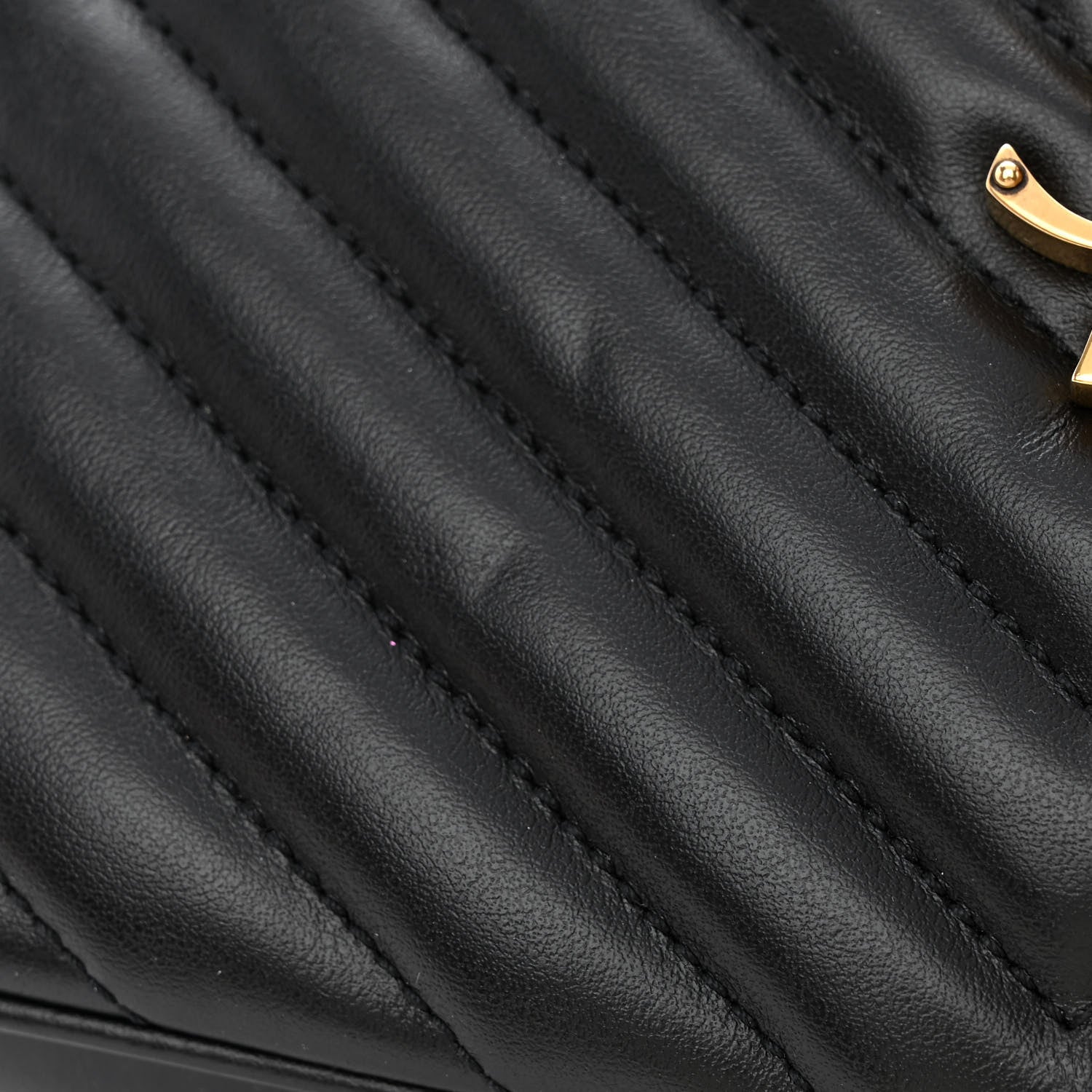 Saint Laurent Calfskin Matelasse Monogram Lou Camera Bag Black 11 of 11