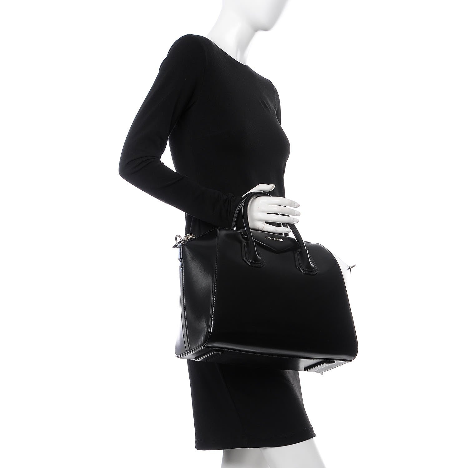 Givenchy Shiny Lord Calfskin Medium Antigona Black 3 of 8