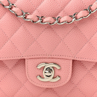 Chanel Caviar Quilted Medium Double Flap Light Pink 8 of 15
