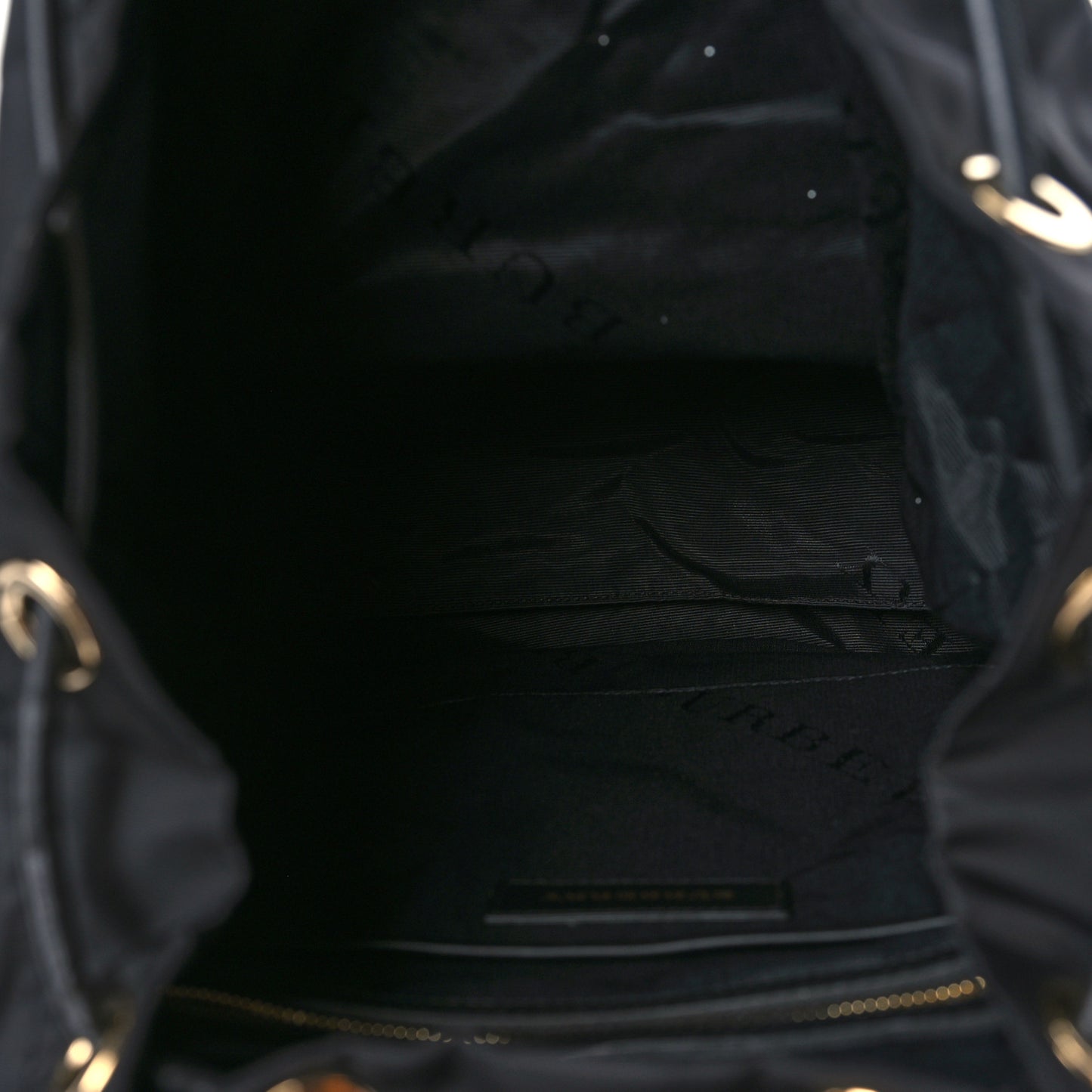 Nylon Large Rucksack Backpack Black