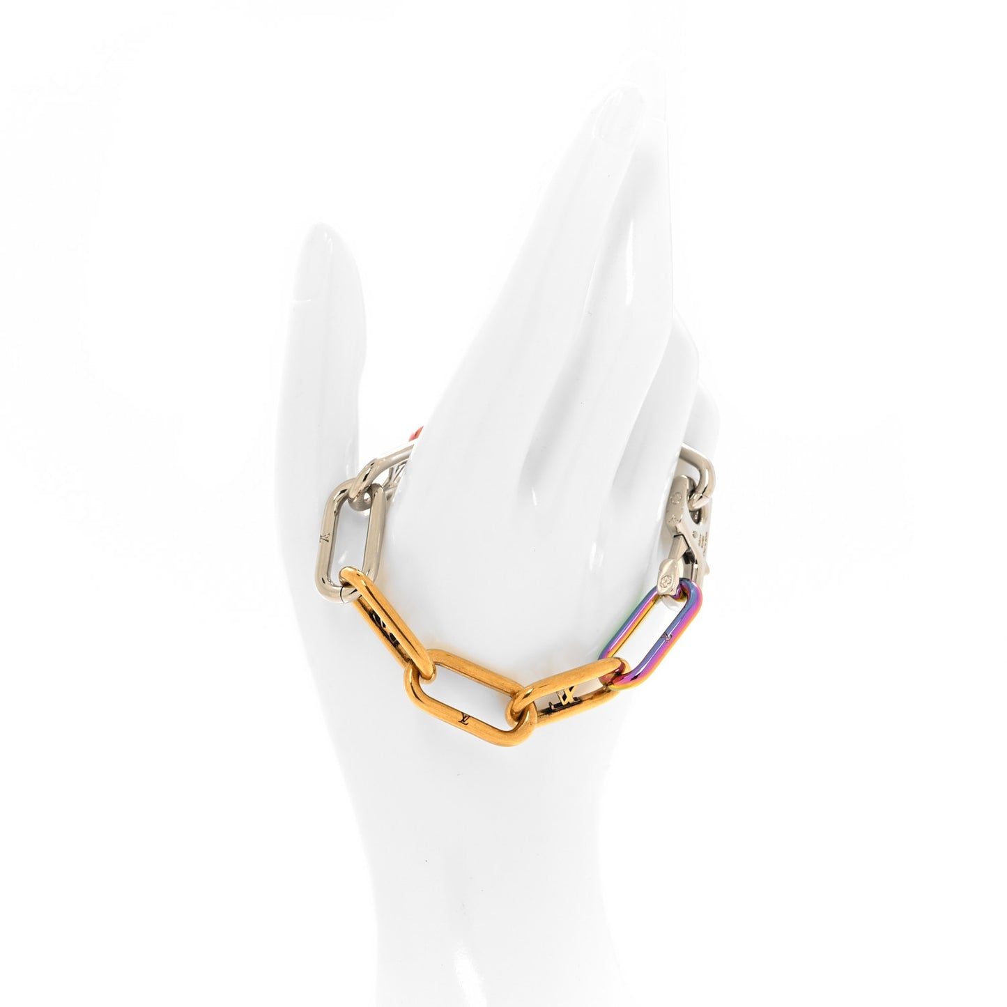 Metal Signature Chain Bracelet Rainbow
