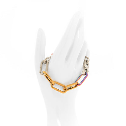 Louis Vuitton Metal Signature Chain Bracelet Rainbow 2 of 4