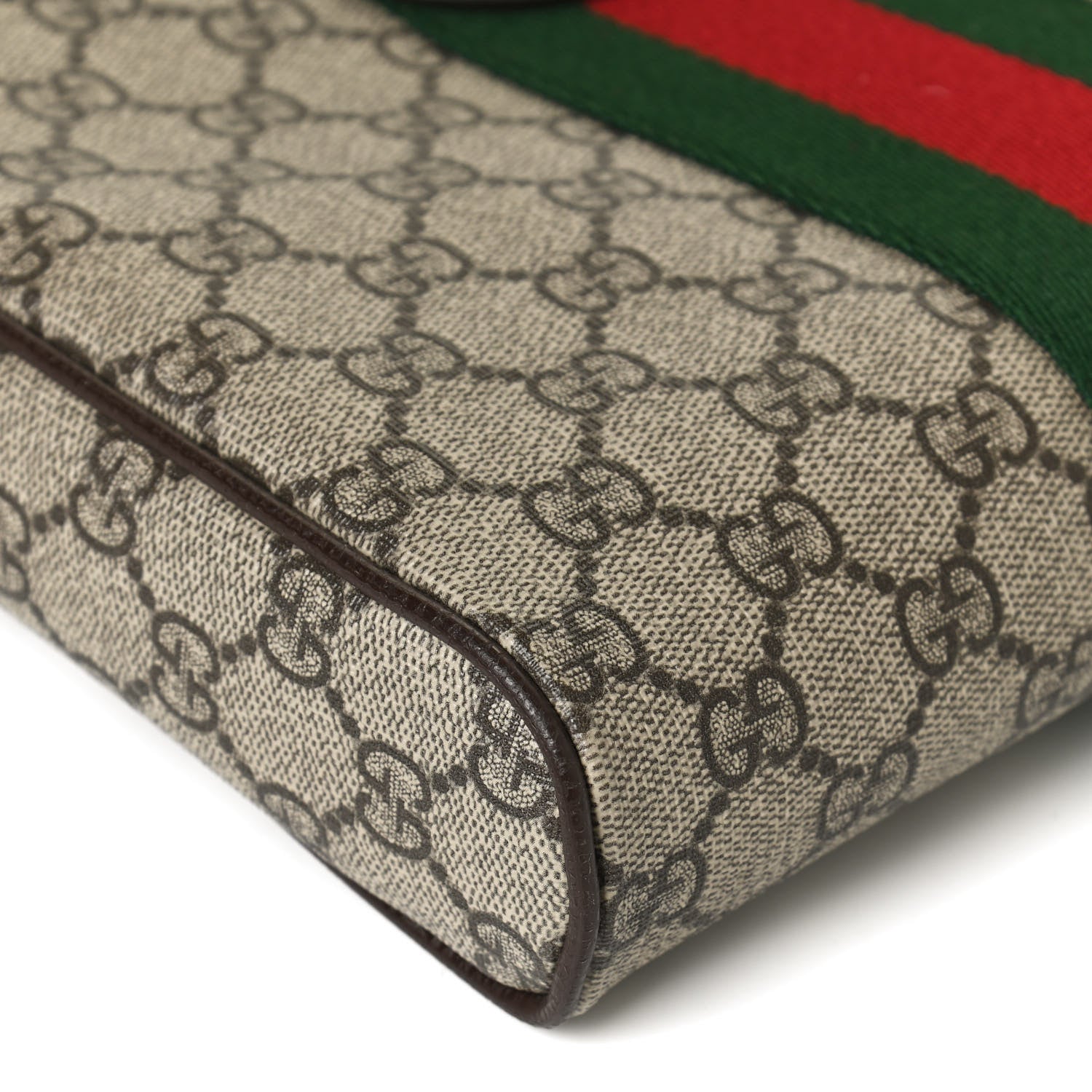 Gucci GG Supreme Monogram Web Small Ophidia Messenger Bag Brown 13 of 13